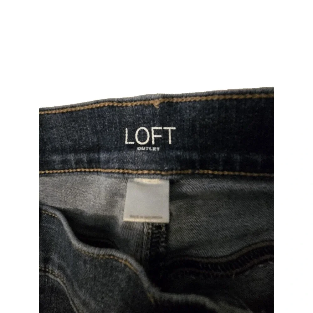 Loft Jeans Women's‎ Size 4 Modern Skinny Crop 5 Pocket Blue Jeans